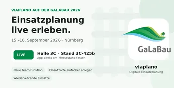 Viaplano Galabau 2026 Blogheader